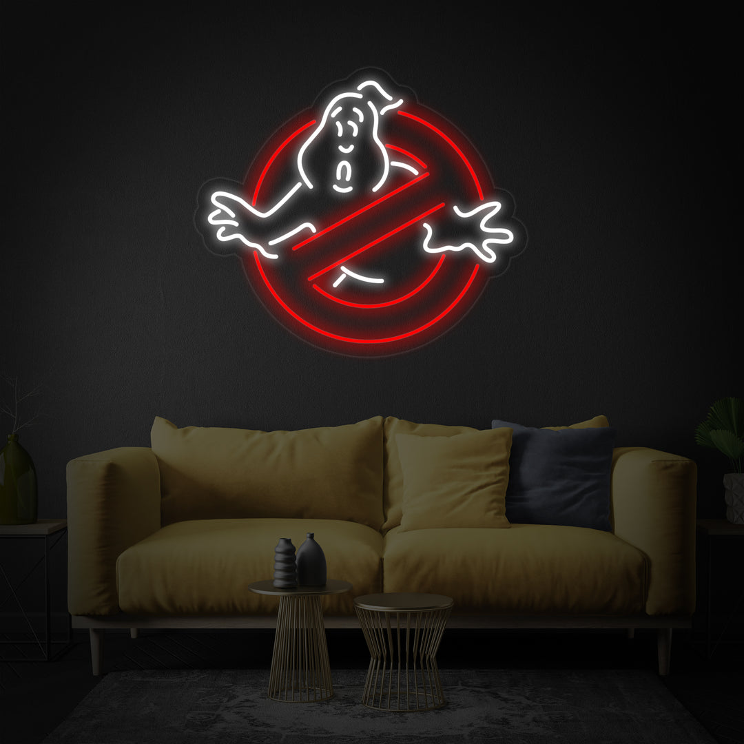 "Ghostbusters, Fantômes" Enseigne Lumineuse en Néon
