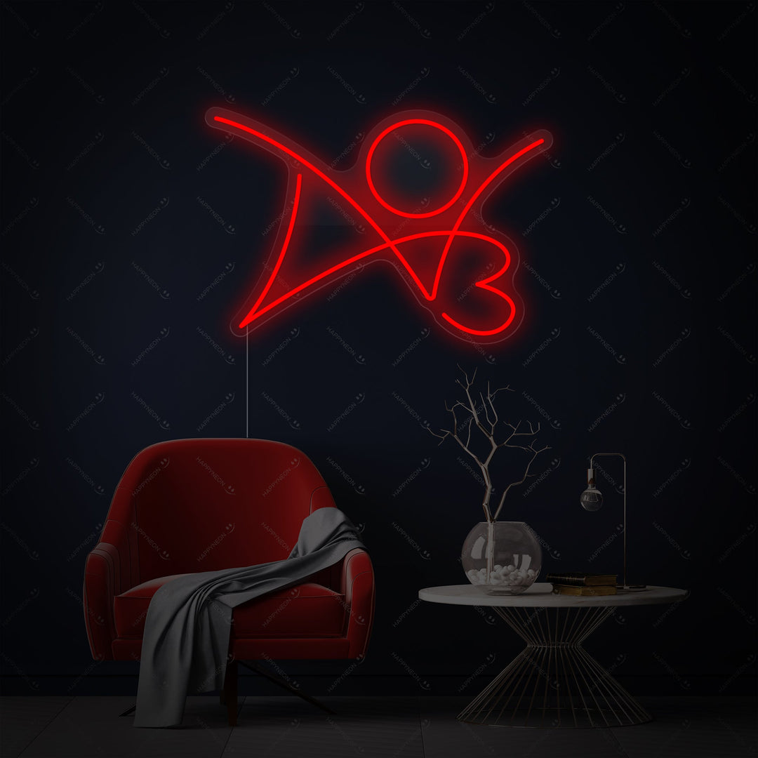"AO3" Enseigne néon