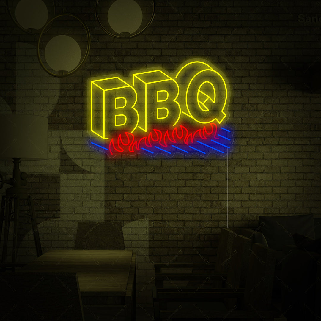 "Logo BBQ" Enseigne néon