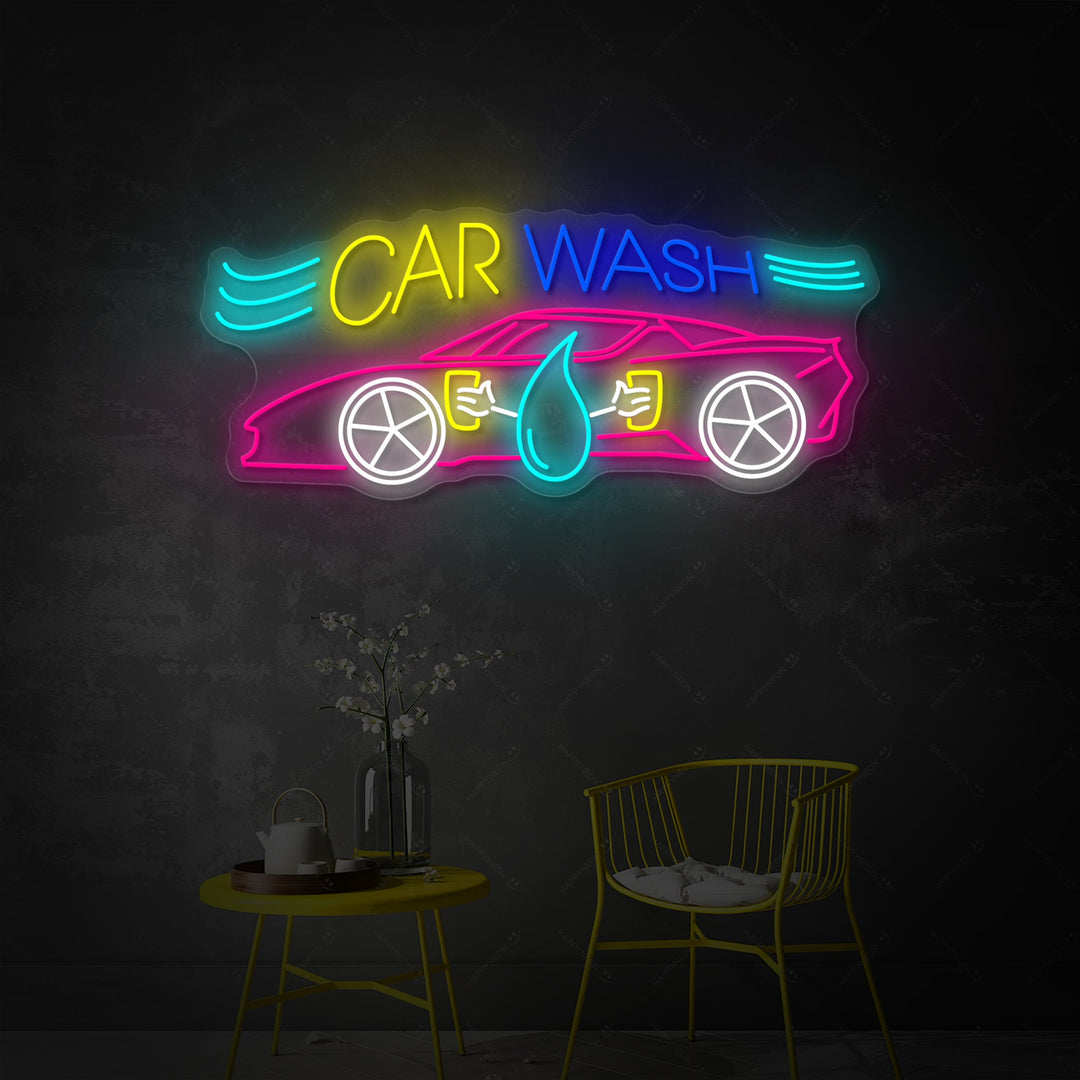 "Car Wash" Enseigne néon