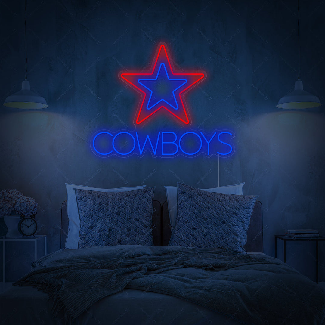 "Cowboys" Enseigne néon