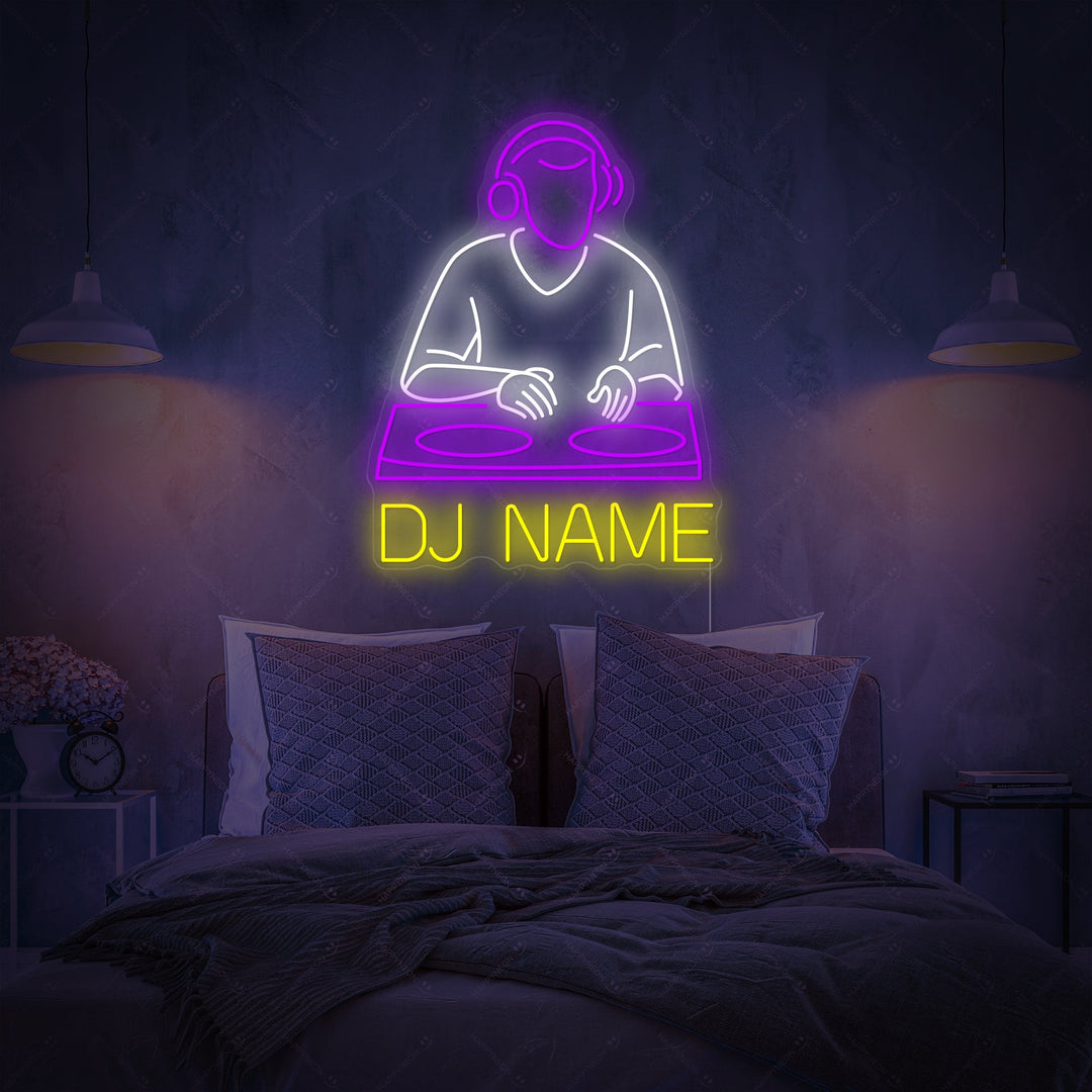 "Logo Dj personnalisé" Enseigne néon