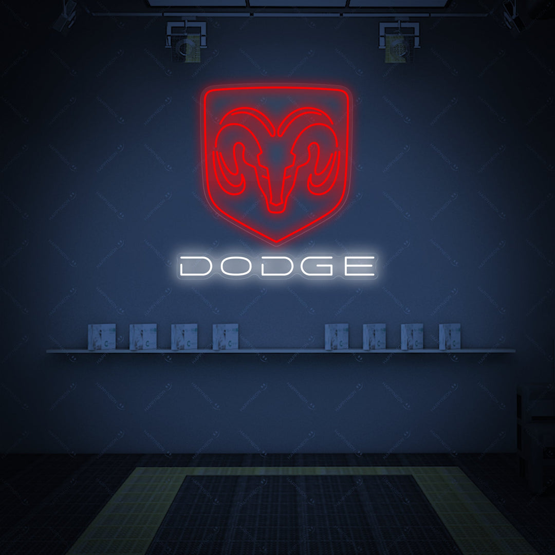 "Dodg-Car" Enseigne néon