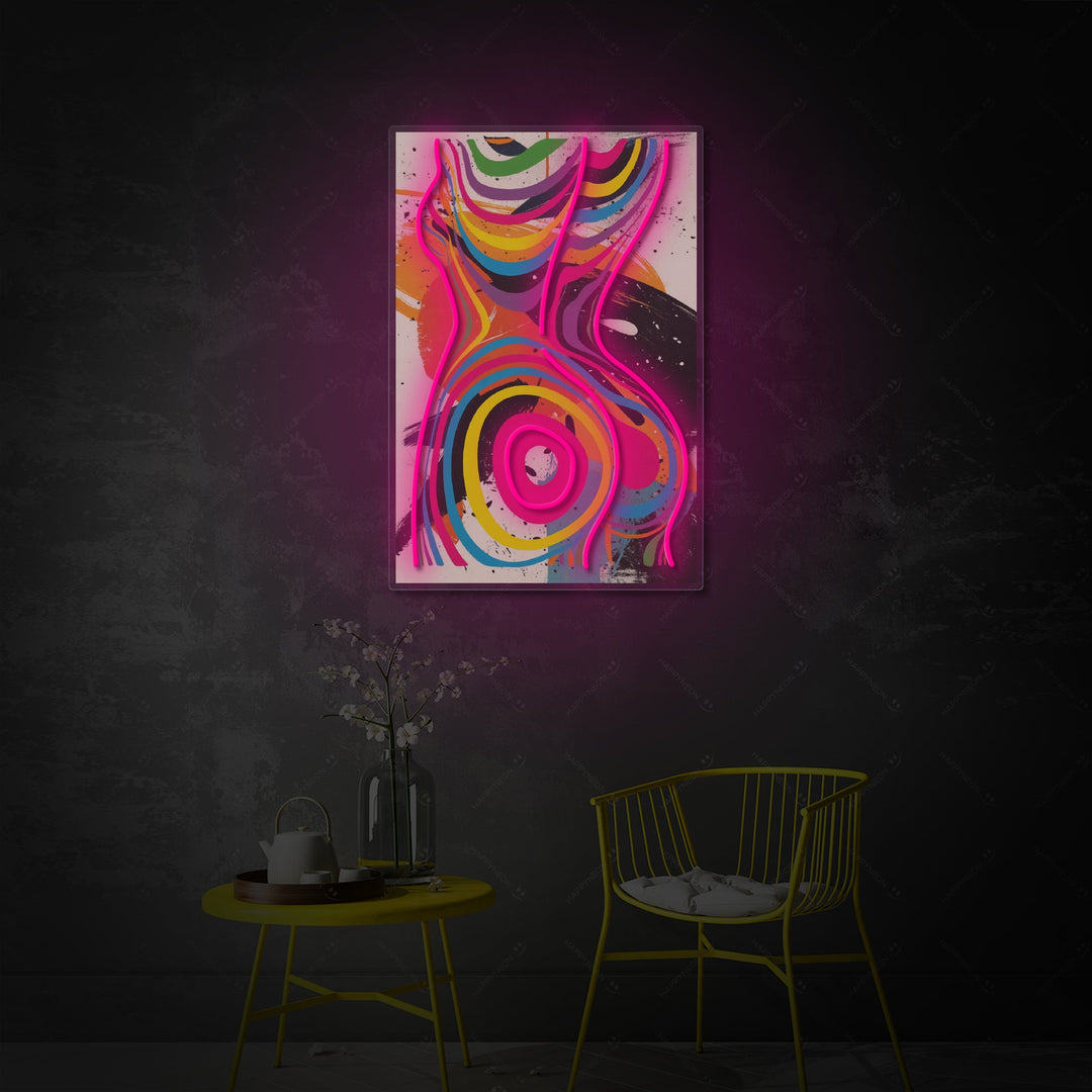 "Déesse lumineuse" Enseigne néon