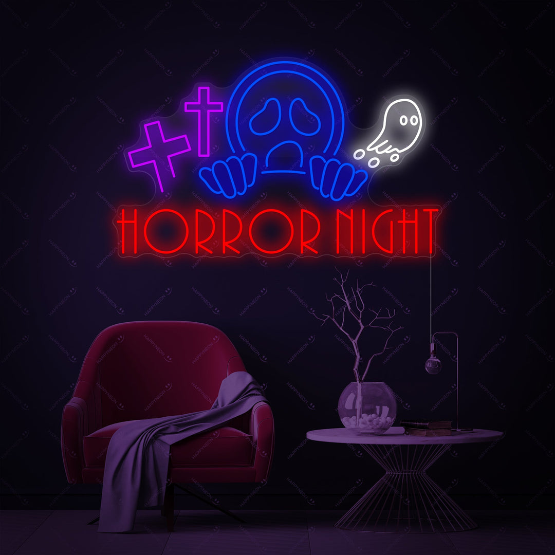 "Horror Night" Enseigne néon