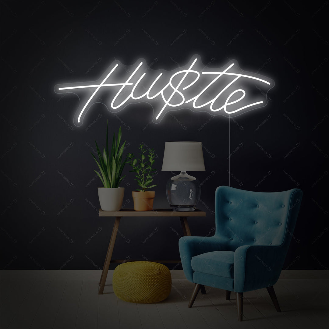 "Hustle" Enseigne néon