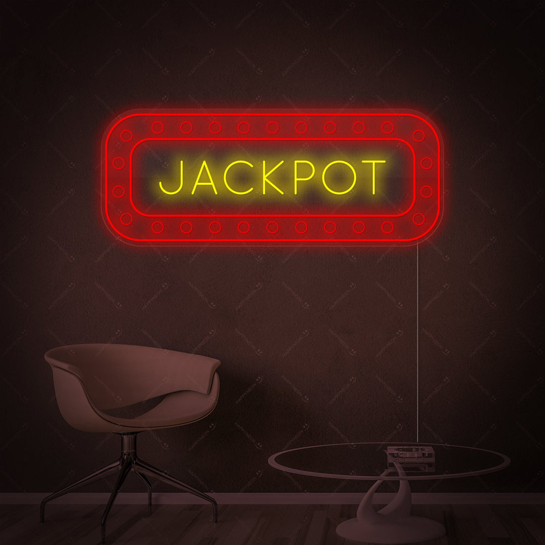 "Jackpot" Enseigne néon
