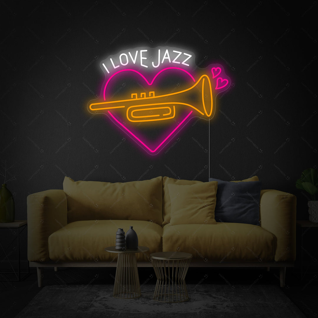 "Musique de jazz" Enseigne néon
