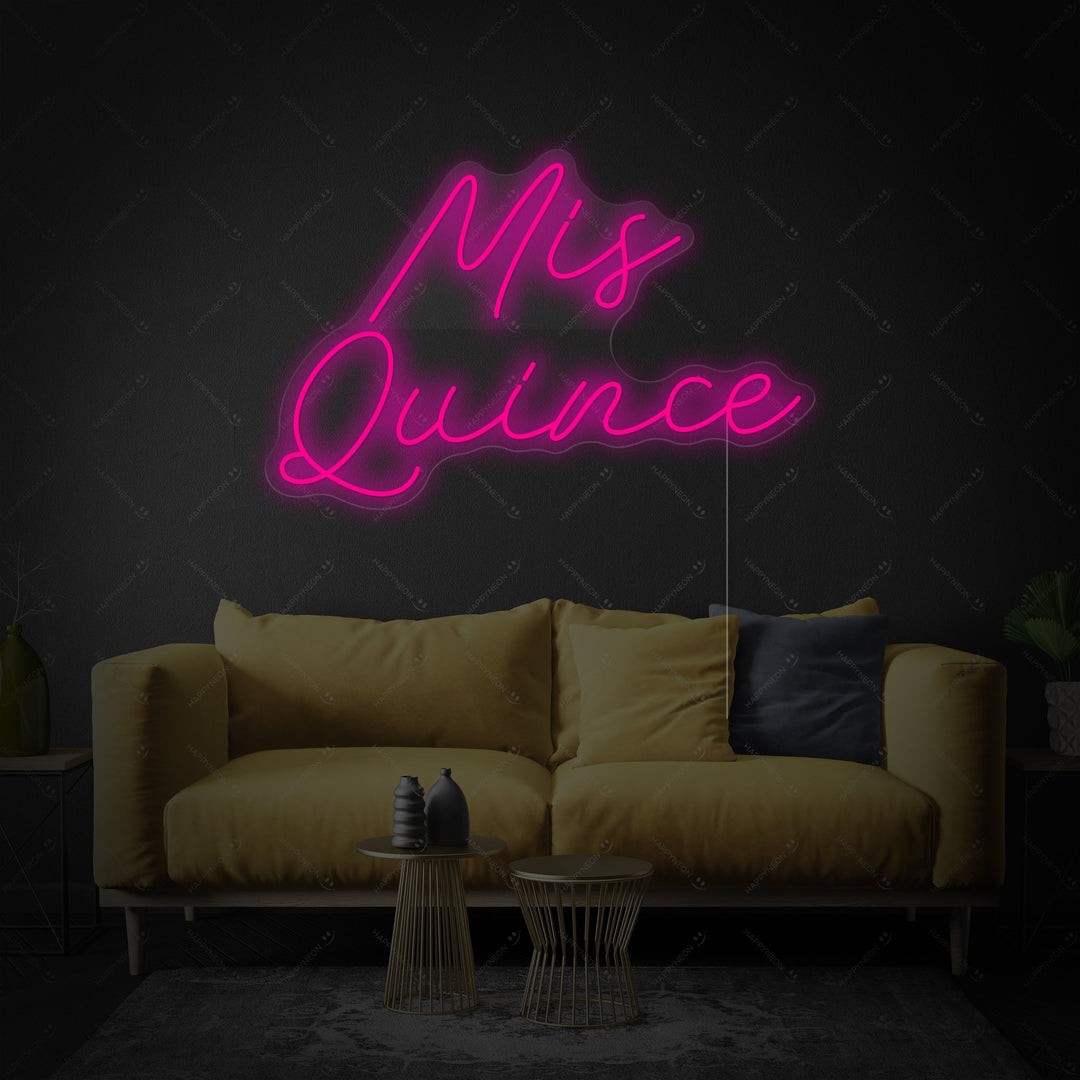 "Mis Quince" Enseigne néon