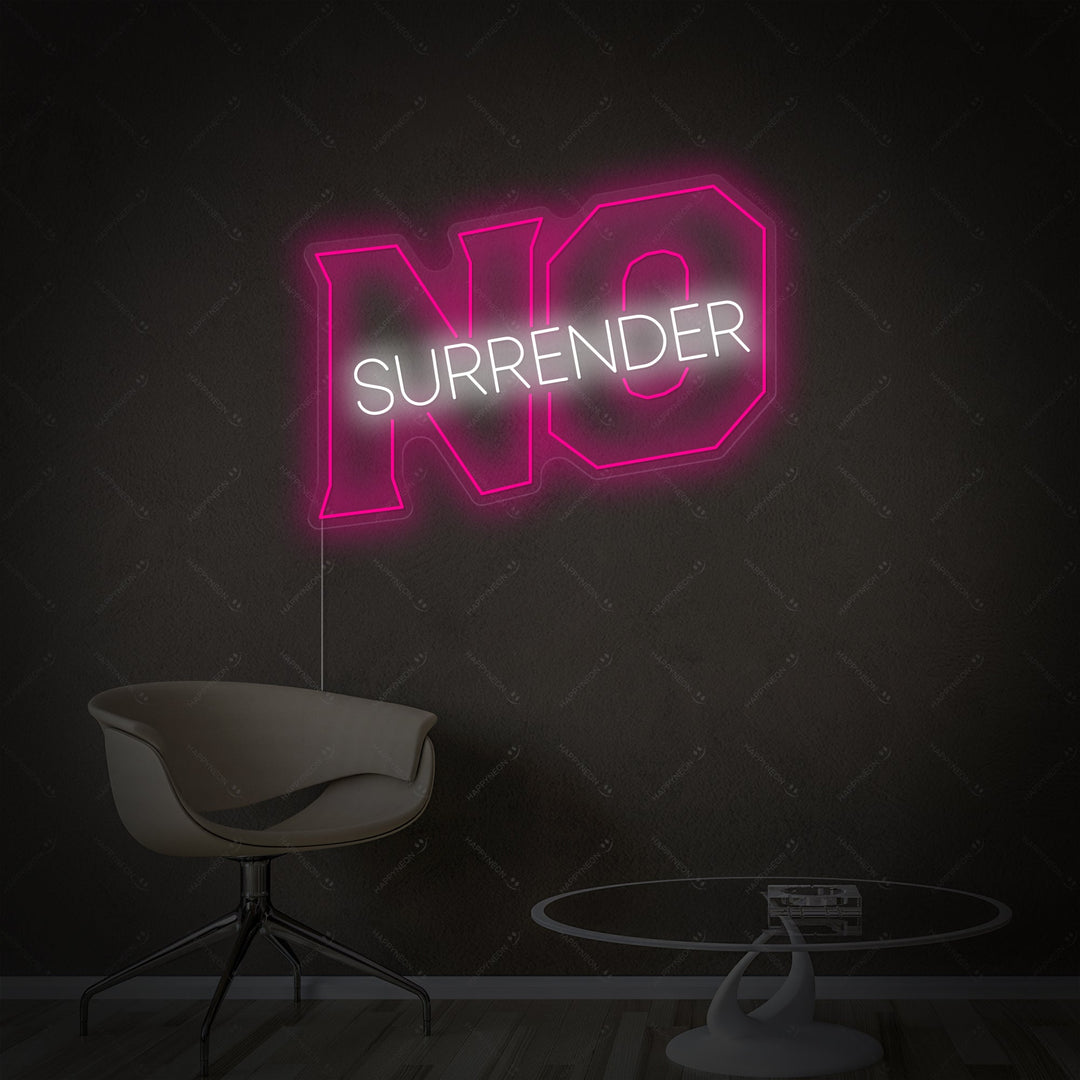 "No Surrender" Enseigne néon