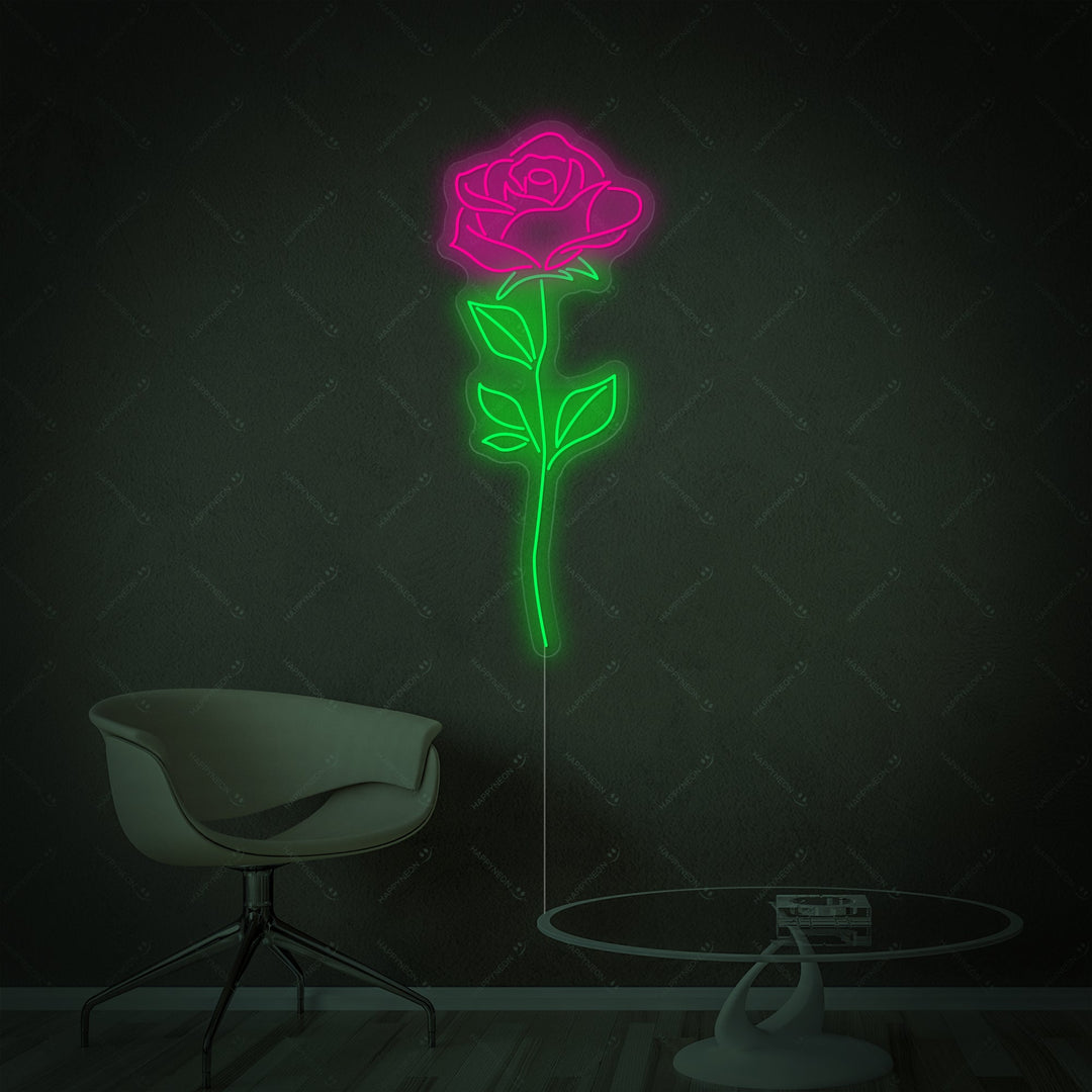 "Rose rose" Enseigne néon