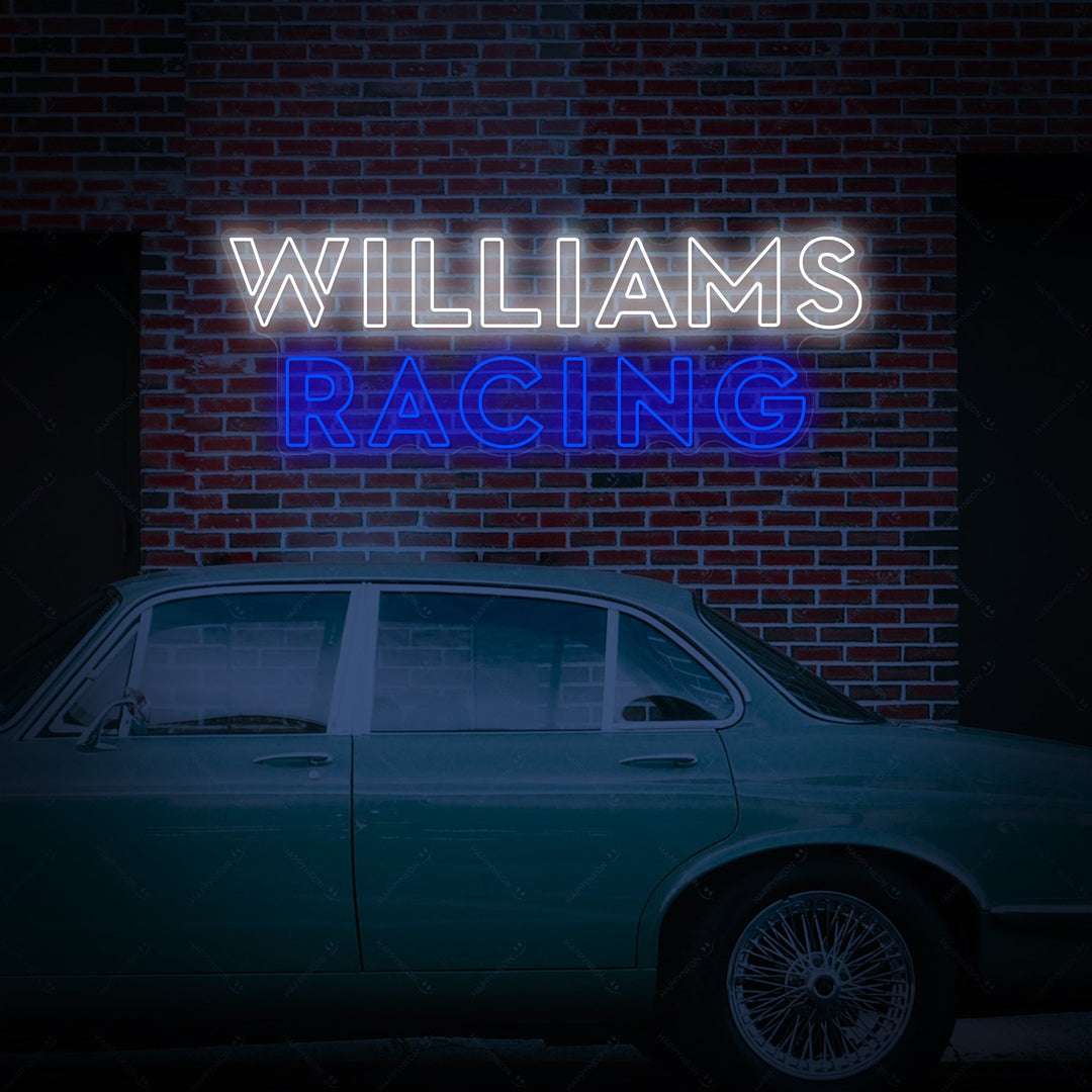 "Williams Racing" Enseigne néon