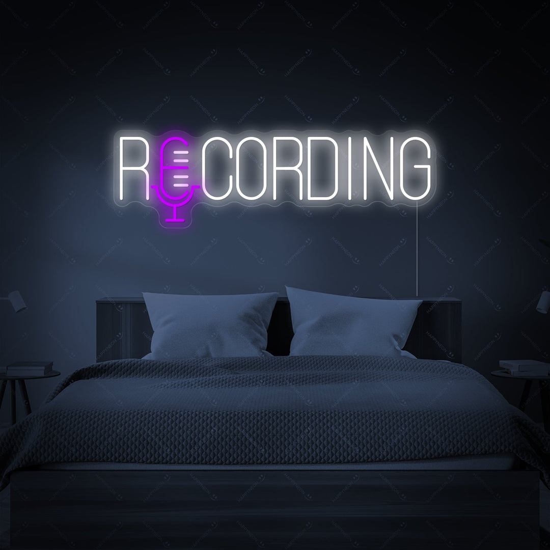 "Recording" Enseigne néon