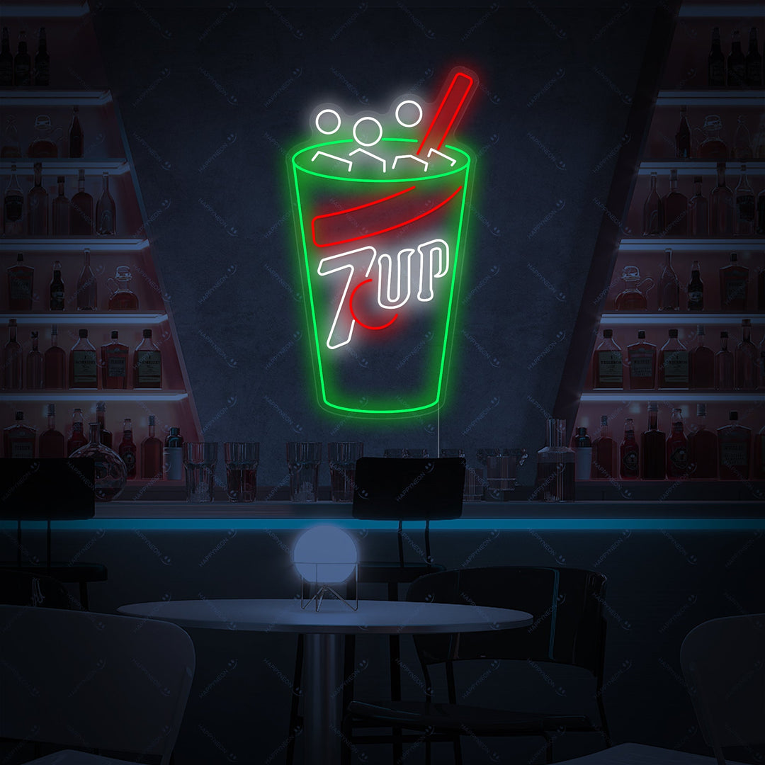 "Logo des boissons gazeuses" Enseigne néon