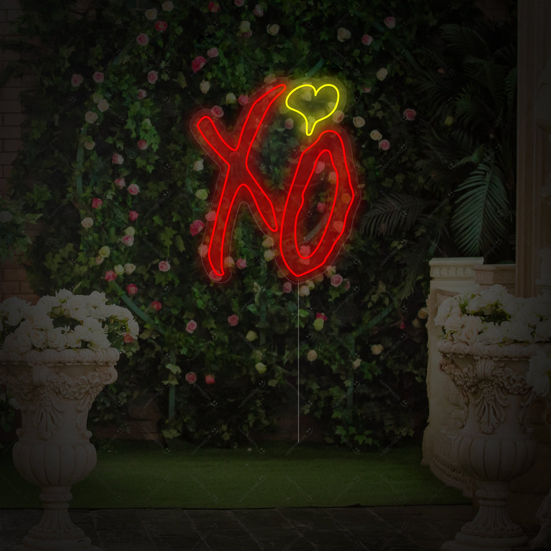 "XO" Enseigne néon