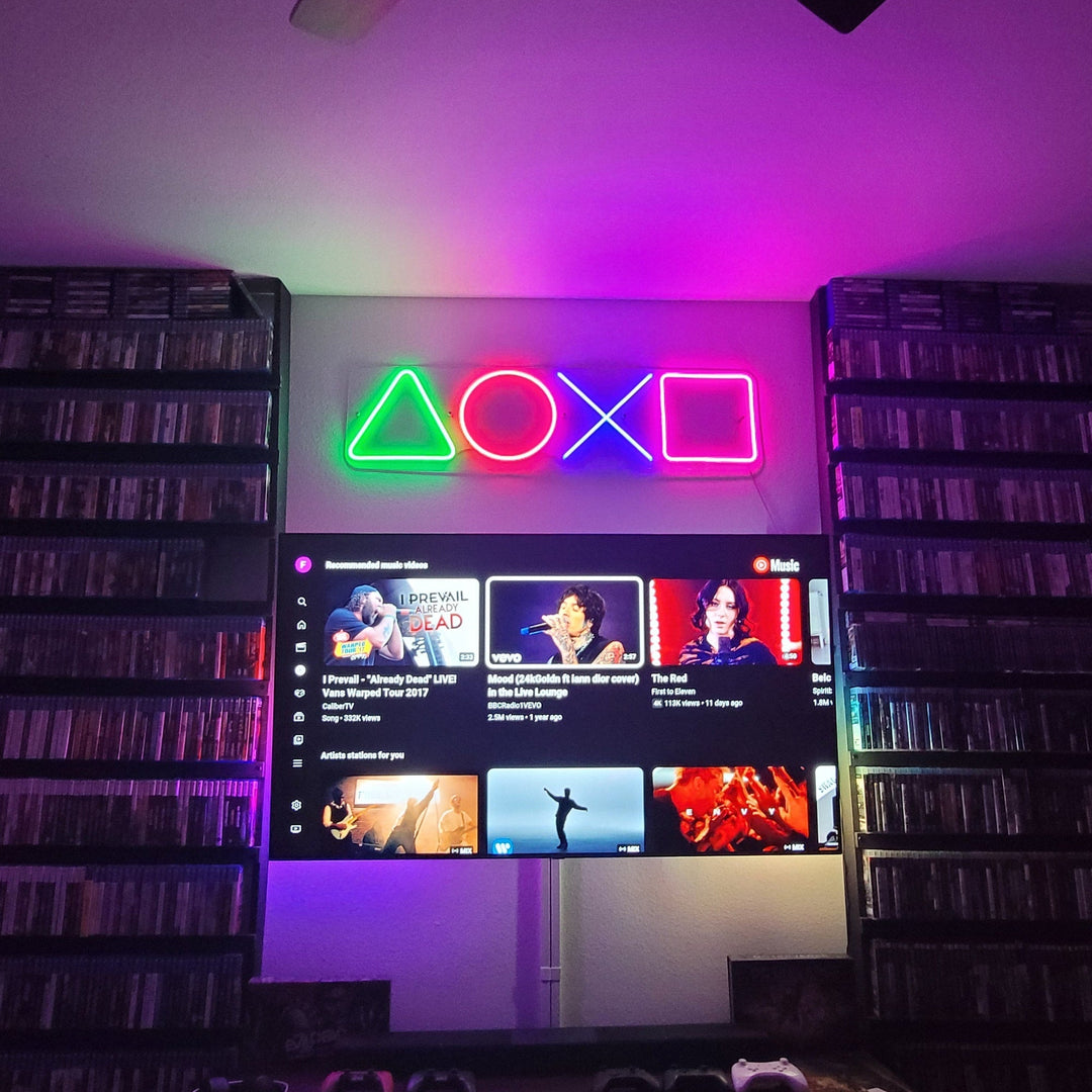 "Icône Géométrique, Décoration De Salle De Jeux" Enseigne Lumineuse en Néon (Stock: 3 unités)