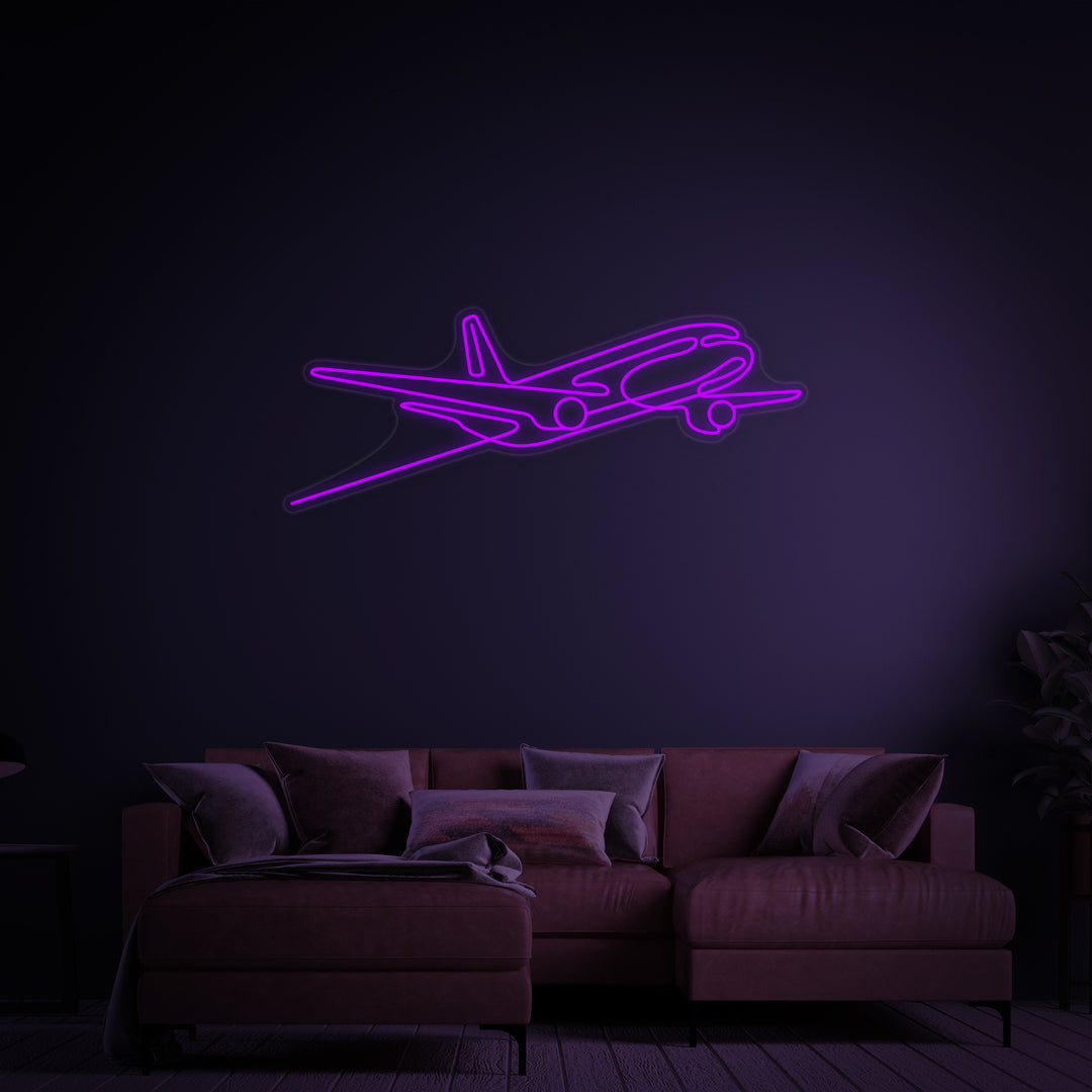 "Avion" Enseigne Lumineuse en Néon