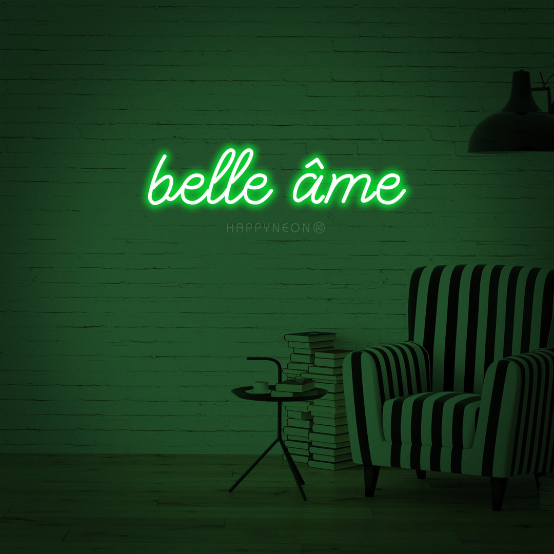 "Belle Ame" Enseigne Lumineuse en Néon