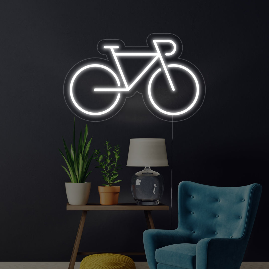 "Bicyclette" Enseigne Lumineuse en Néon