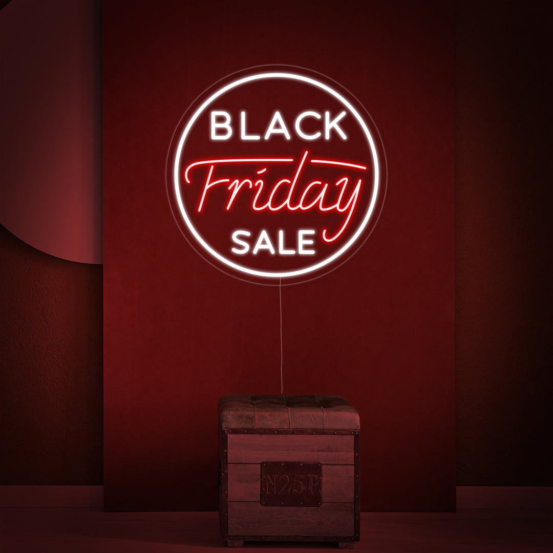 "Black Friday Sale" Enseigne Lumineuse en Néon