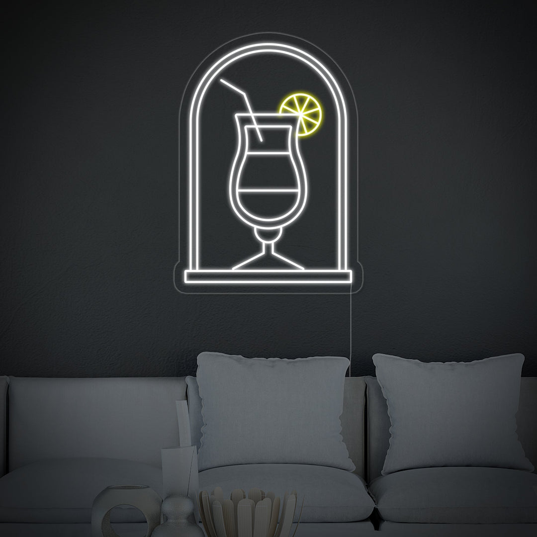 "Bohemian Cocktails" Enseigne Lumineuse en Néon