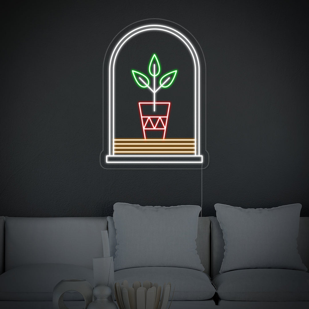 "Plante De Bohème" Enseigne Lumineuse en Néon