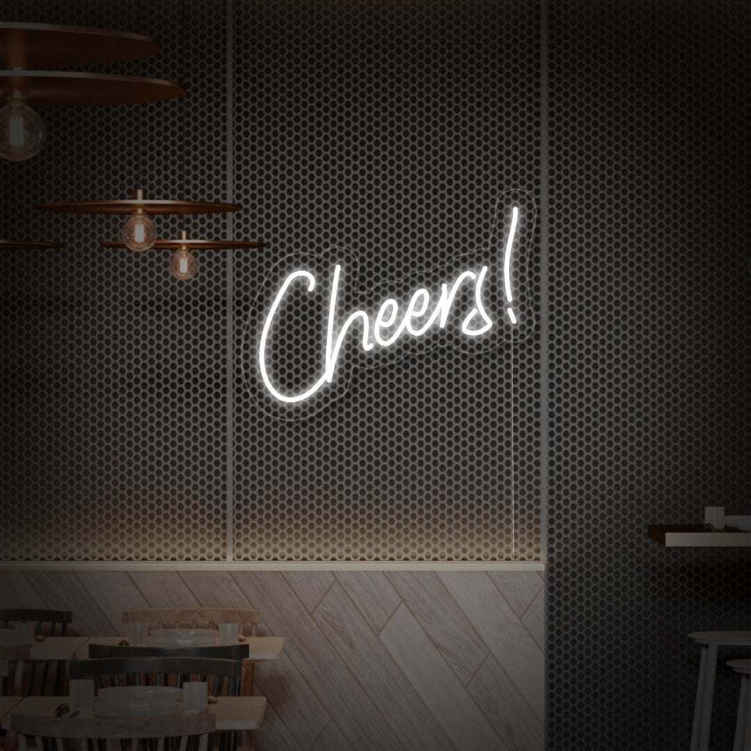 "Cheers, Décoration De Bar" Enseigne Lumineuse en Néon (Stock: 1 unités)