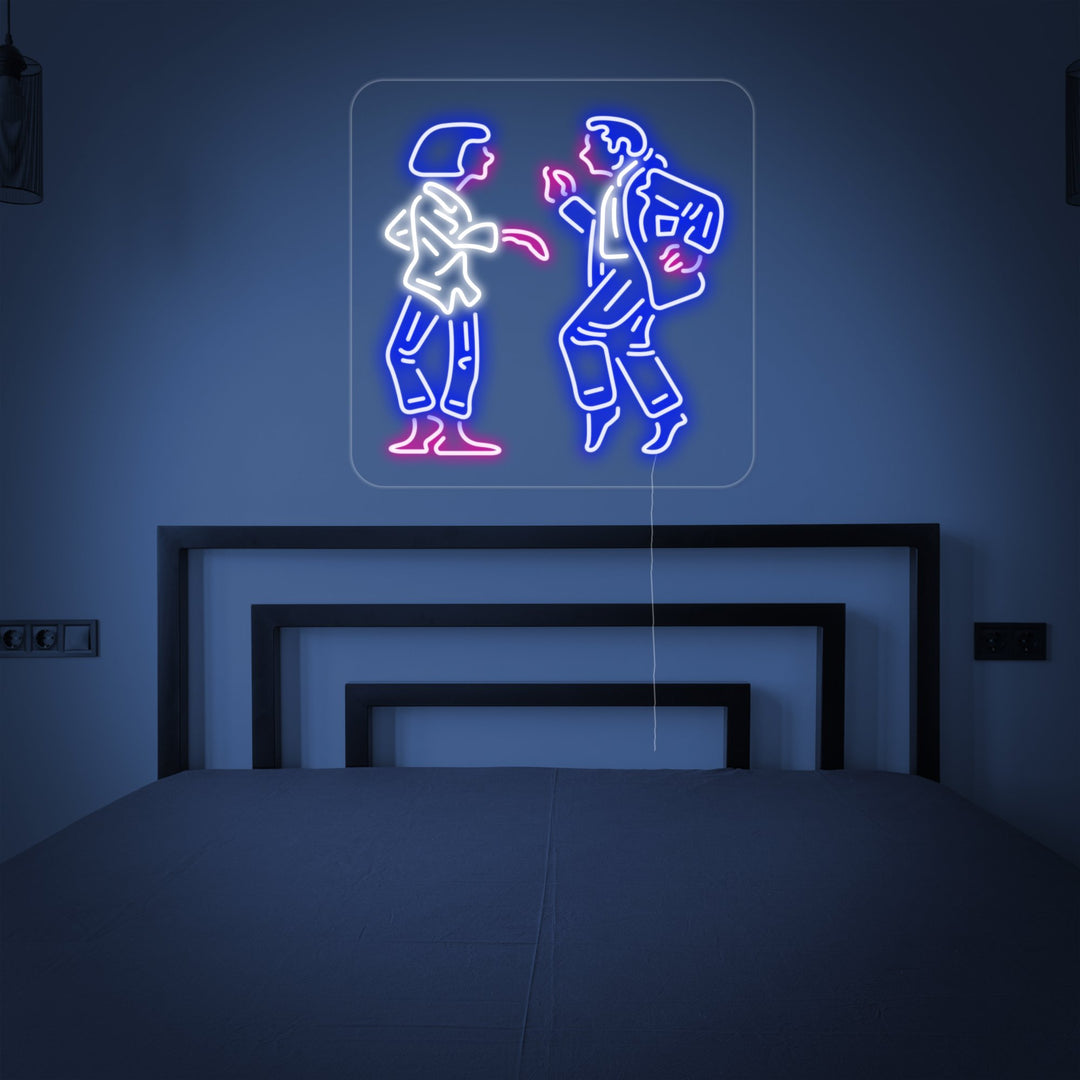 "Couple De Danseurs" Enseigne Lumineuse en Néon
