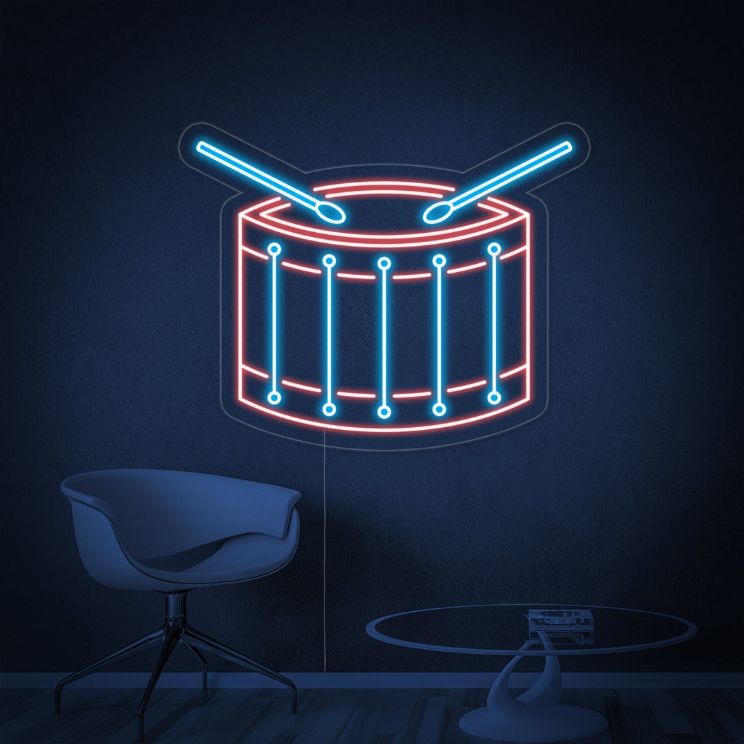 "Tambour" Enseigne Lumineuse en Néon