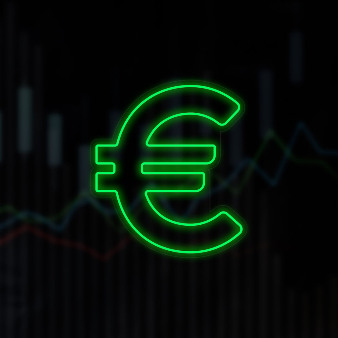 "Euro" Enseigne Lumineuse en Néon