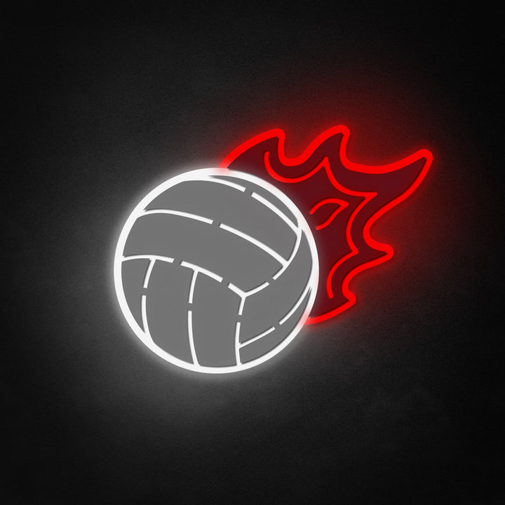 "Volley-ball en flammes" Neon Like