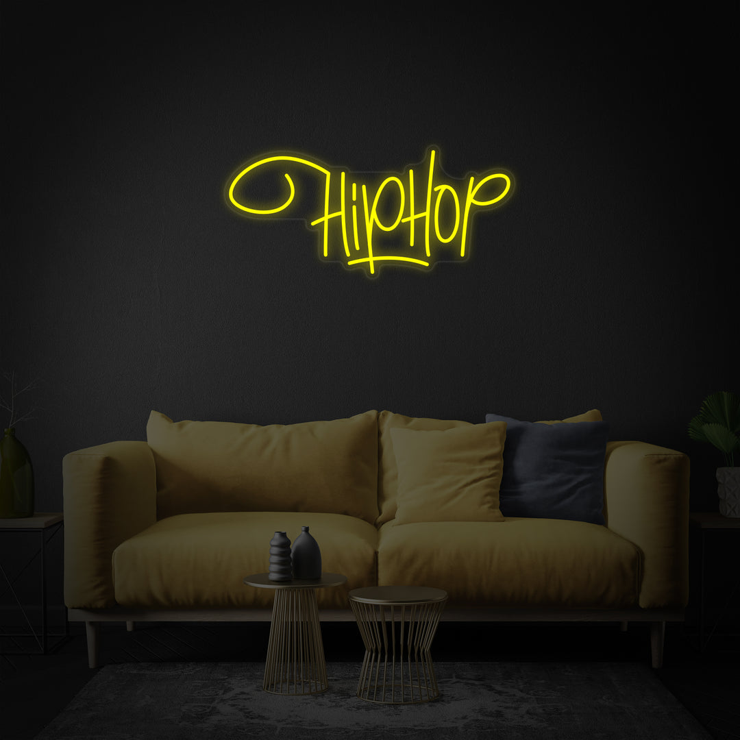 "Musique Hip Hop Rap" Enseigne Lumineuse en Néon