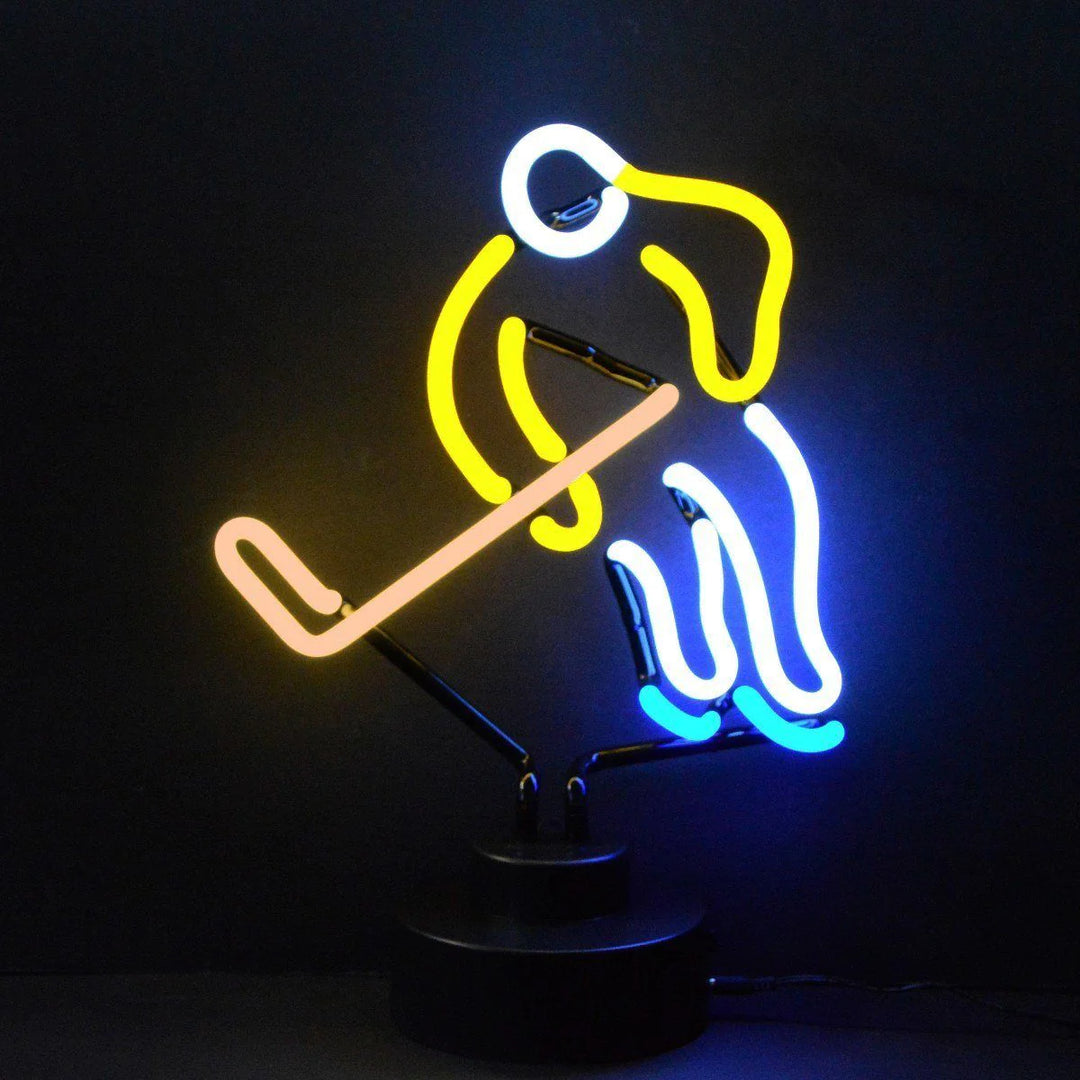 "Hockey Sur Glace Enseigne Néon De Table, Enseigne Néon En Verre" Enseigne Lumineuse en Néon