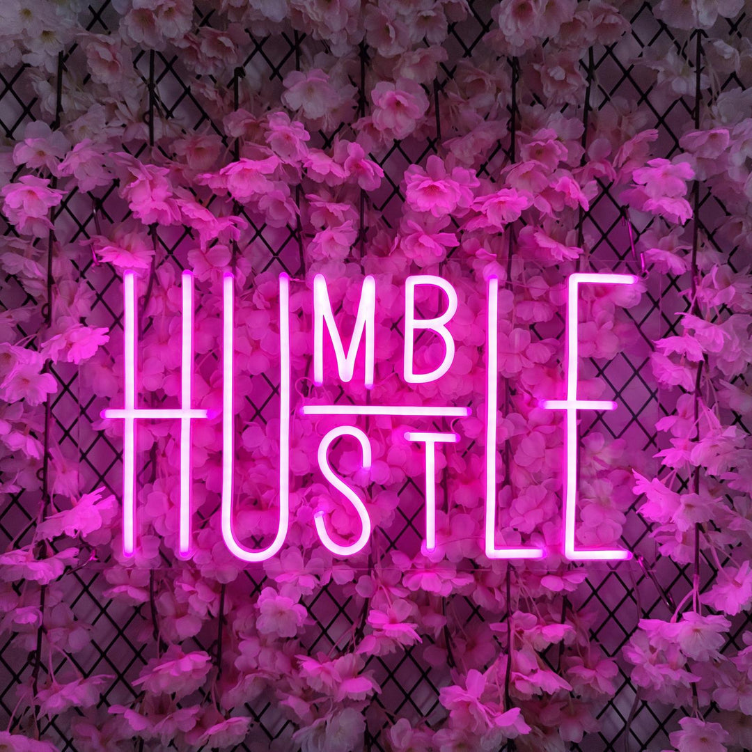 "Humble Hustle" Enseigne Lumineuse en Néon
