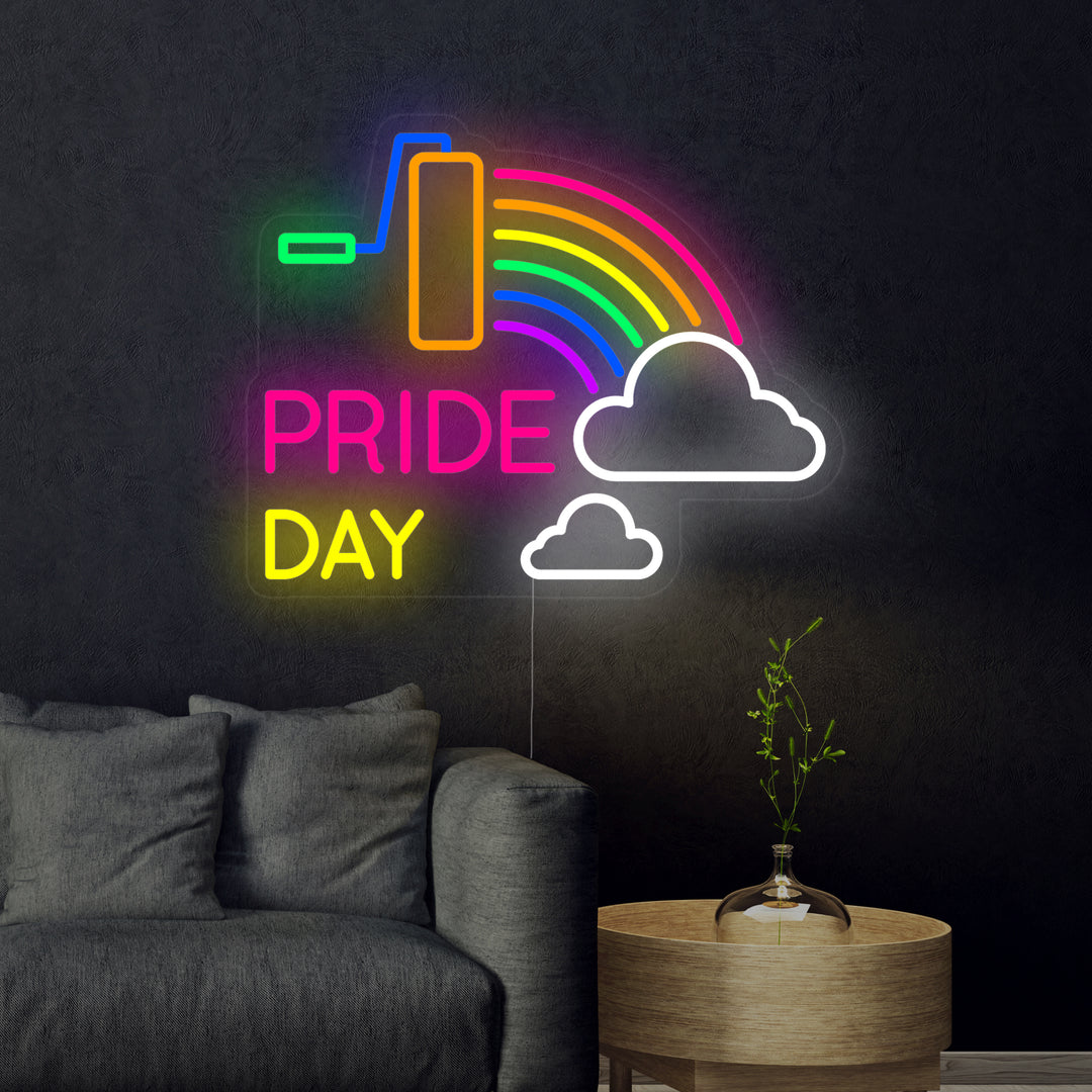 "LGBT, Pride Day, Arc-en-ciel" Lumineuse en Néon