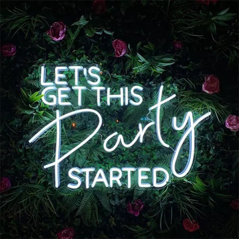 "Lets Get This Party Started" Enseigne Lumineuse en Néon