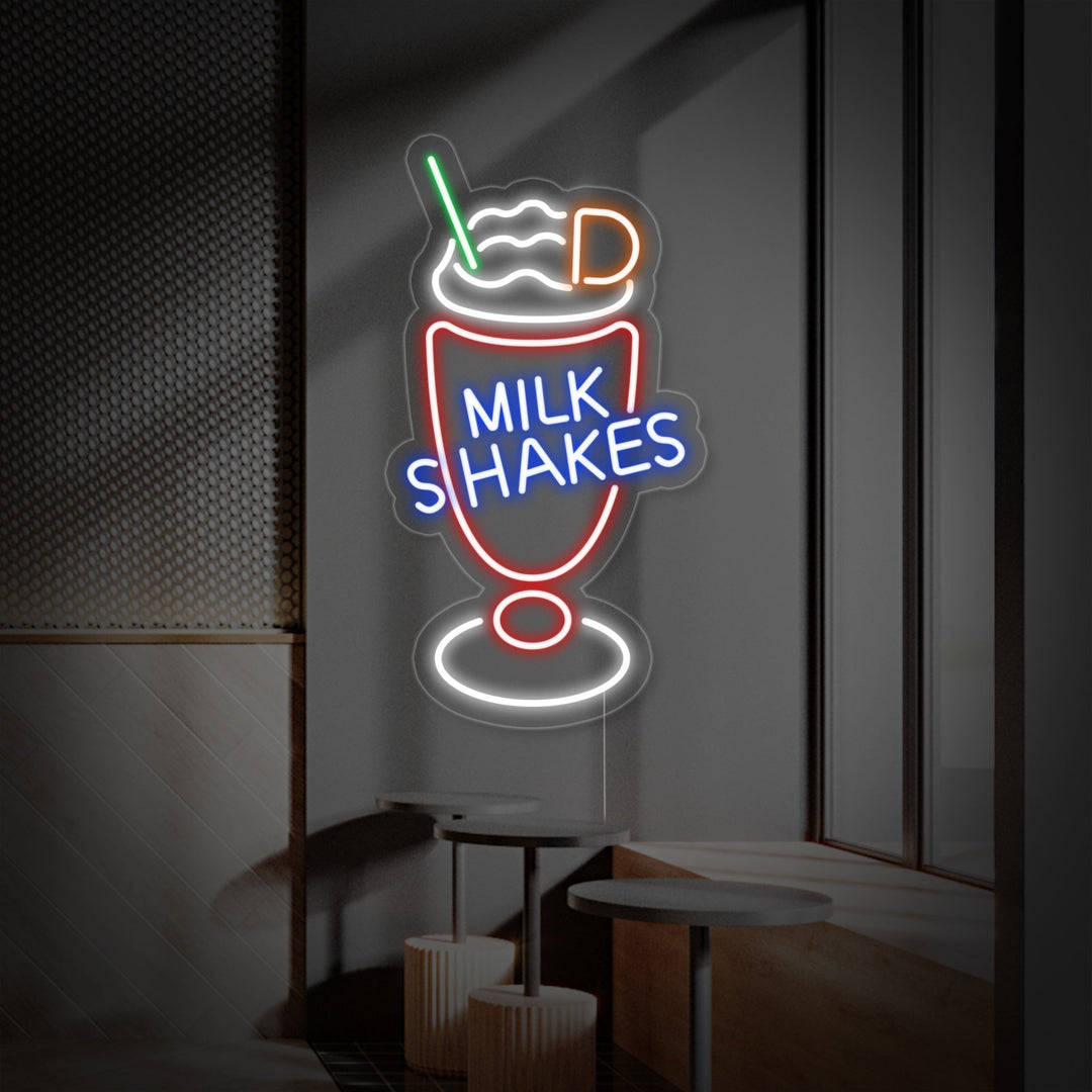 "Milk Shakes" Lumineuse en Néon