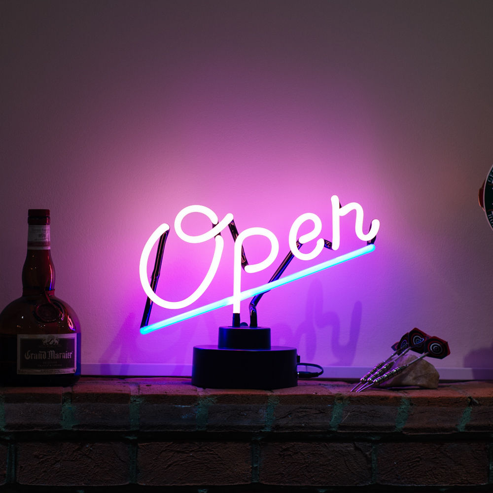 Enseigne Lumineuse LED « Ouvert » – Double Couleur Vert Et Jaune – 30 X 21 Cm – Pour Shop, Bar, Restaurant, Décoration Intérieure – Faible Consommation