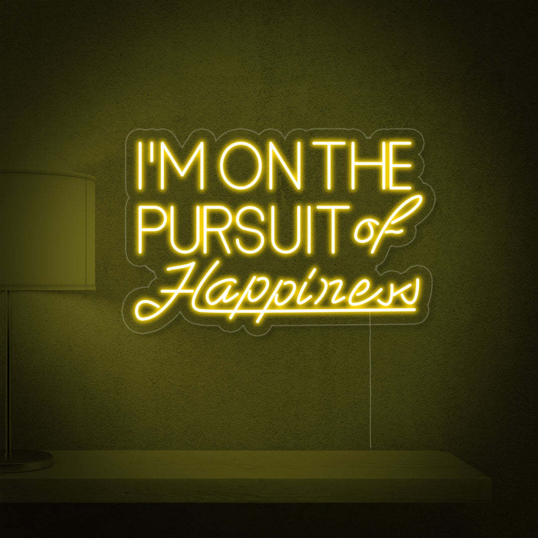 "Pursuit of Happiness" Enseigne Lumineuse en Néon