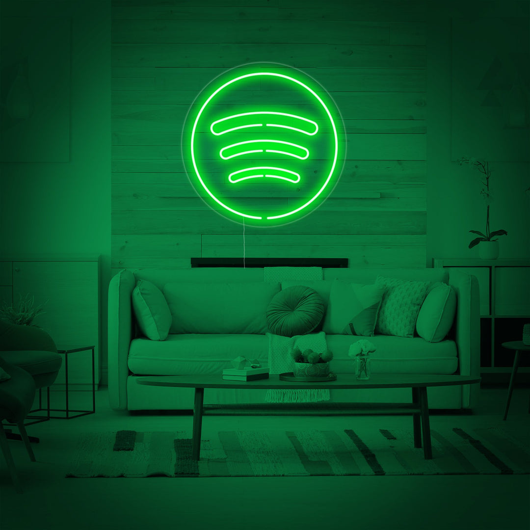 "Spotify Logo" Lumineuse en Néon