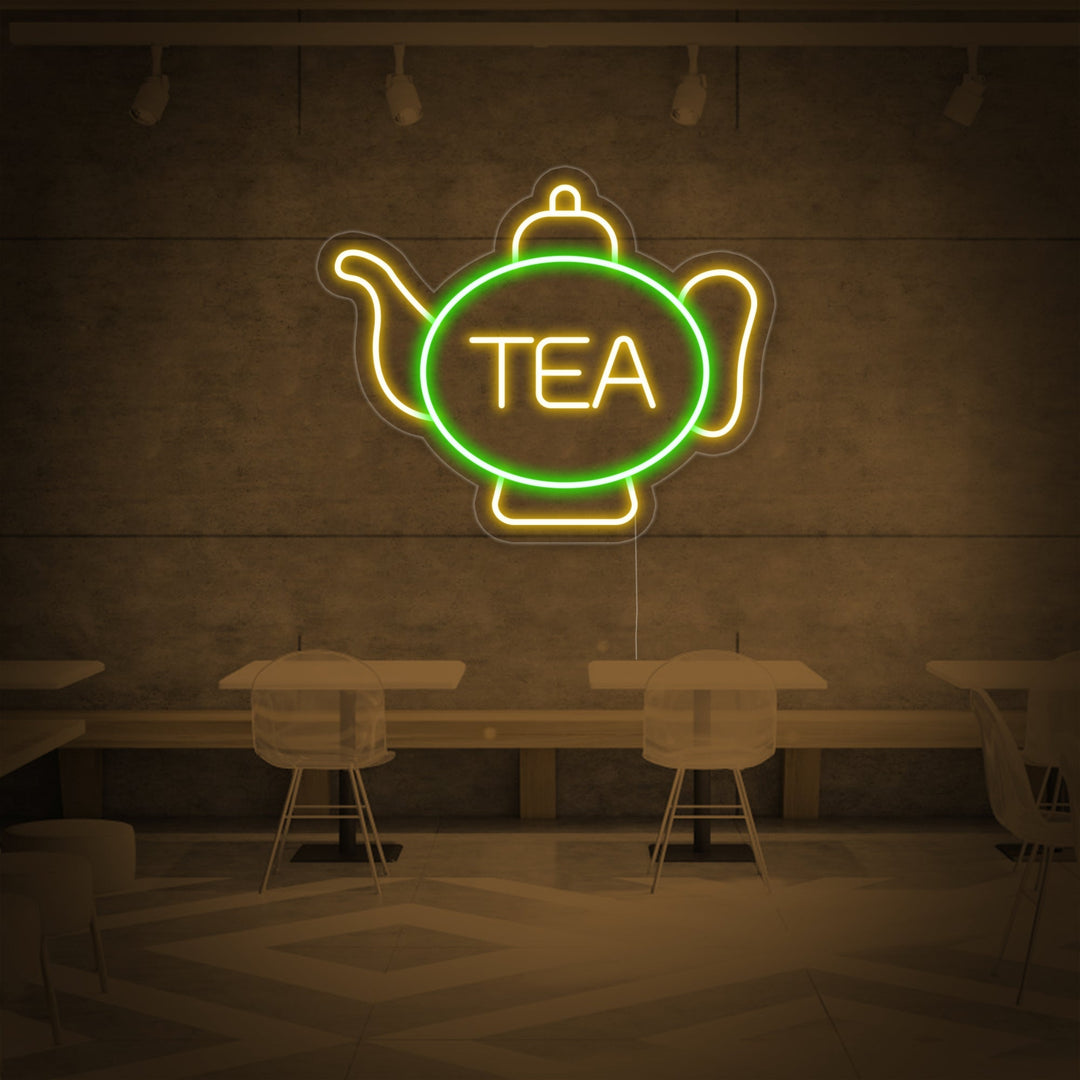 "Tea, Tasse à thé" Lumineuse en Néon