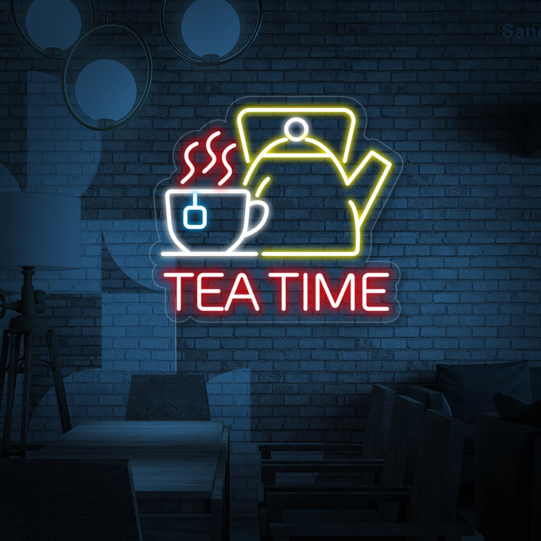 "Tea Time" Lumineuse en Néon