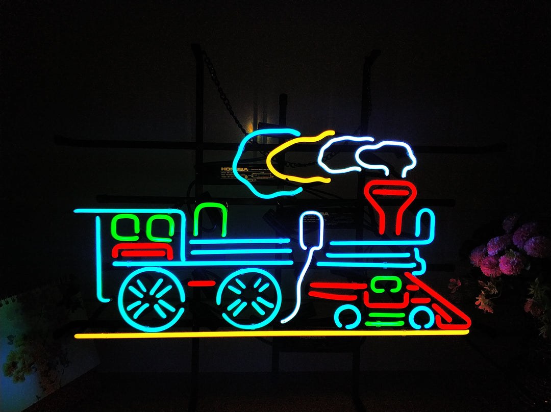"Train" Enseigne Lumineuse en Néon