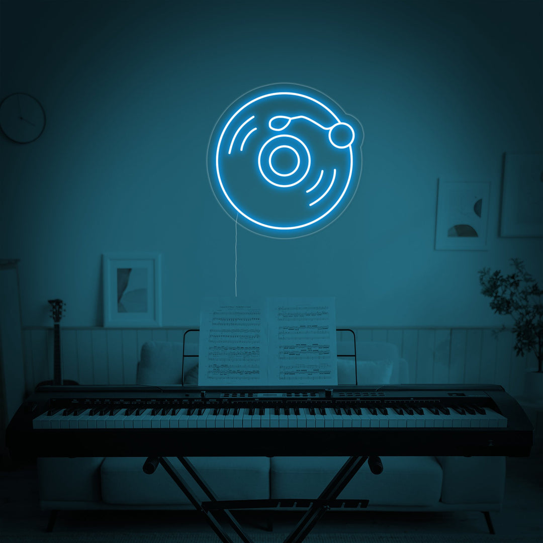 "Vinyle" Enseigne Lumineuse en Néon