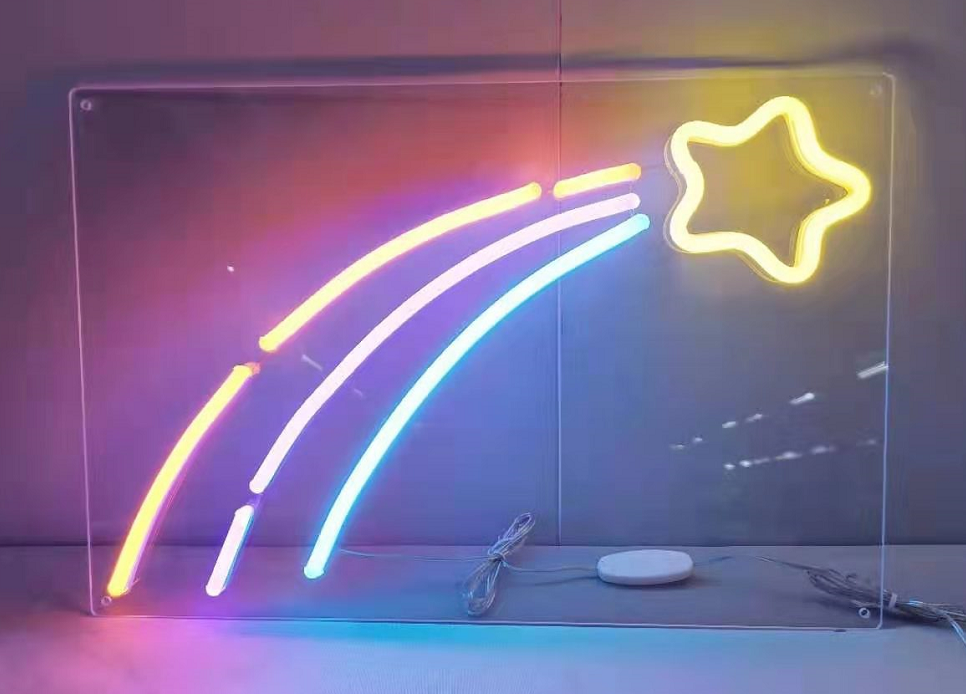 "Météore" Enseigne Lumineuse en Néon (Stock: 1 unités)