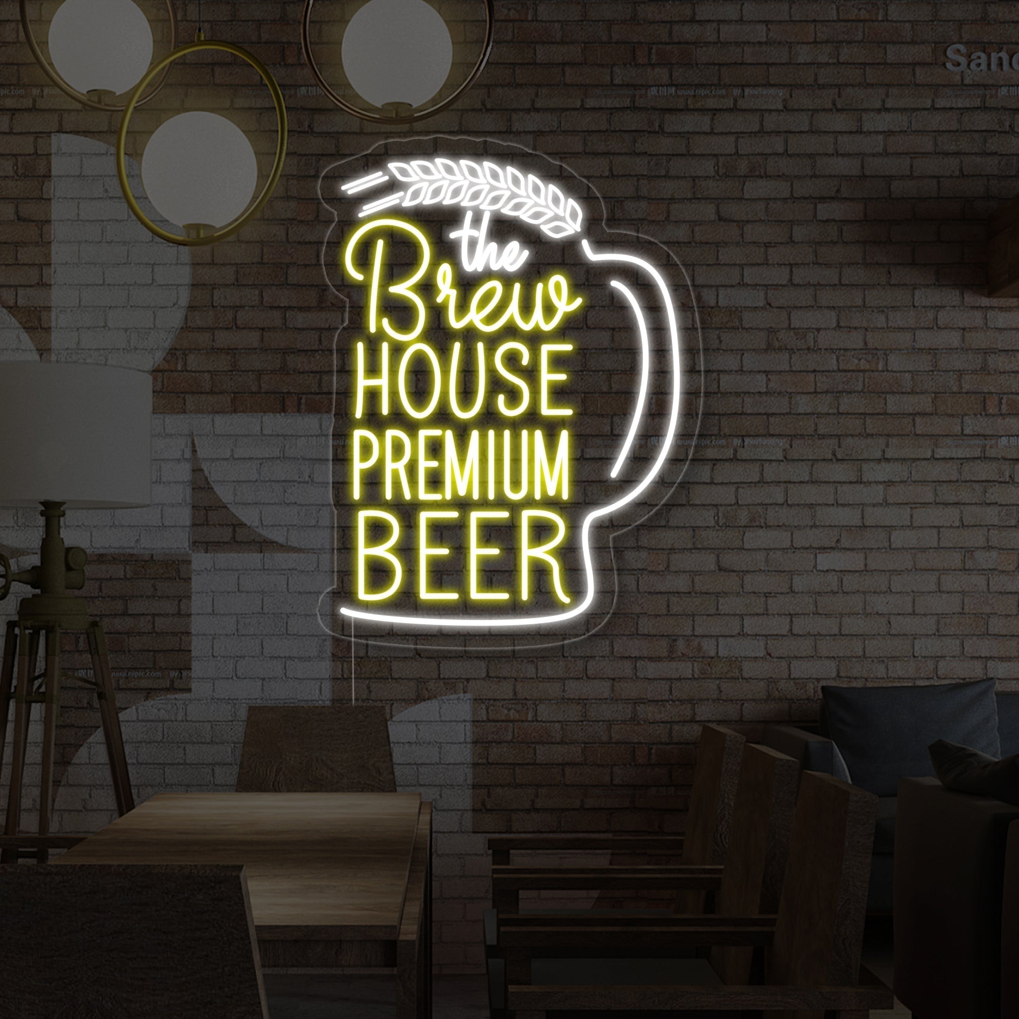 Neon LED BAR, Enseigne Lumineuse,Lampe Néon Pour Bar, Housebar