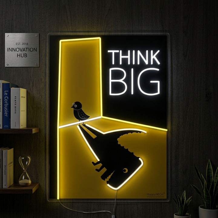 "Think Big" Enseigne néon