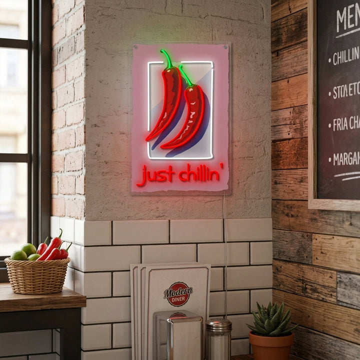 "Just Chillin" Enseigne néon