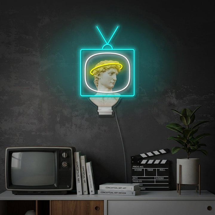 "David Broadcast" Enseigne néon