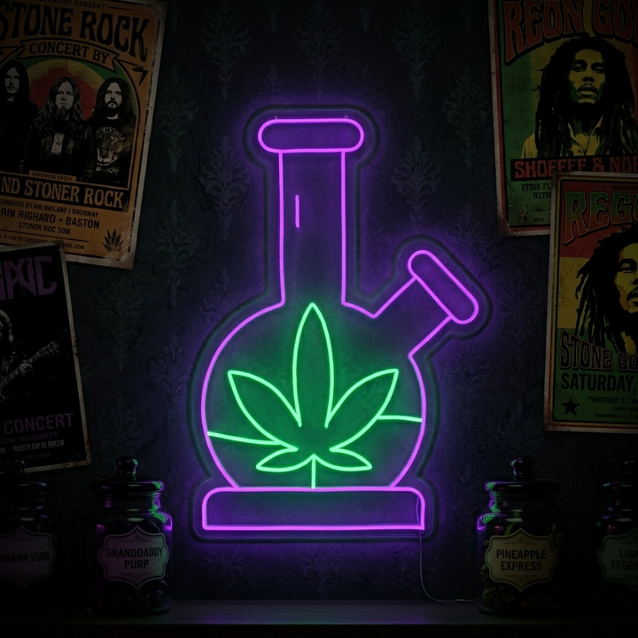 "Marijuana Cannabis" Enseigne Lumineuse en Néon